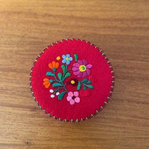 Red Felt Boxes - Set of 2